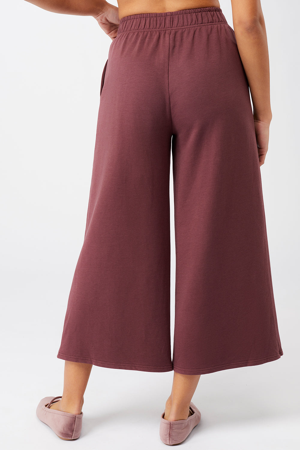 Wide Leg Cropped - Ruby